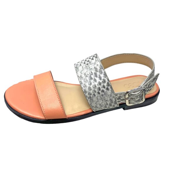 LOGO by Lori Goldstein Taylor Pink‎ Quartz Leather Slingback Sandals - Picture 2 of 9